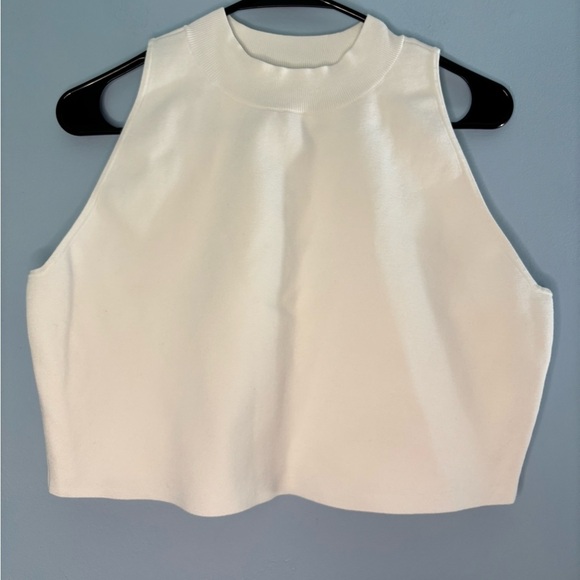 Nordstrom OPEN EDIT Crop Top NWT Small Ivory Cloud (White) Size XL - Picture 1 of 4